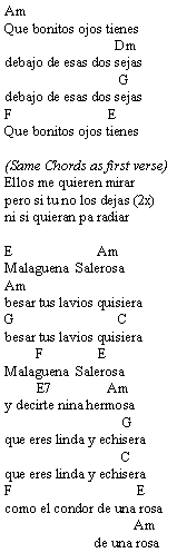 Malaguena Salerosa
